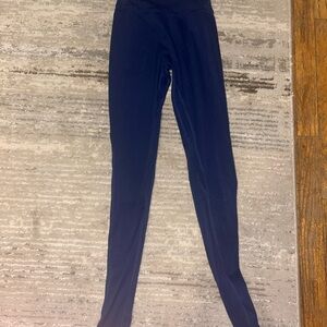 Navy Blue Alphalete High-Waisted Leggings